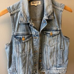 Madewell denim vest size L